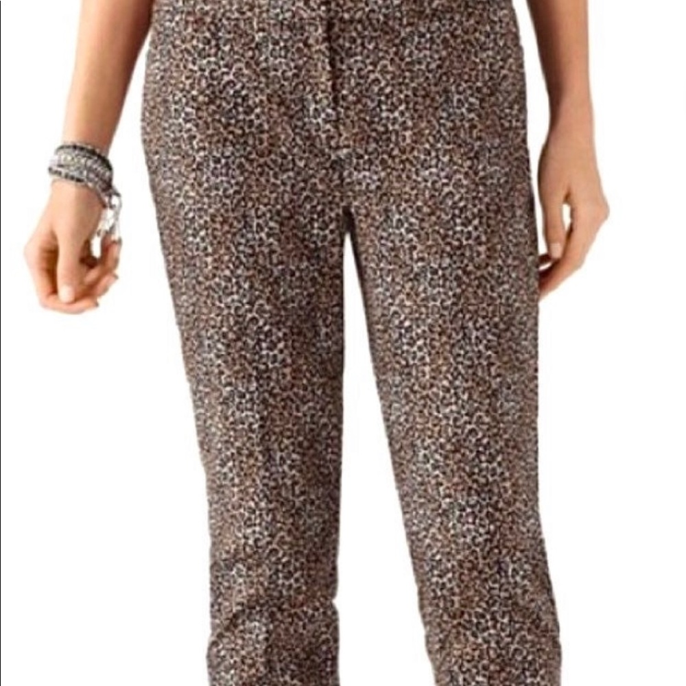 White House, Black Market Leopard Slim Ankle Pant